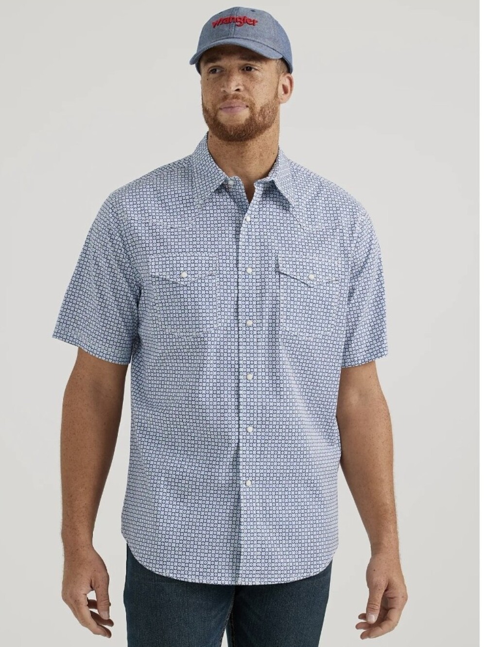 Wrangler Men's 20X Competition Advanced Comfort Short Sleeve Western Pearl Snap
